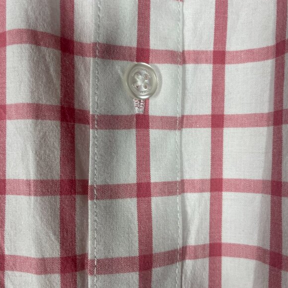 Southern Proper Men's Pink & White Button-Up Plaid Shirt Henning Medium! - Picture 2 of 6